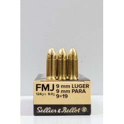 Amunicja 9x19 Selier&Bellot 8g FMJ